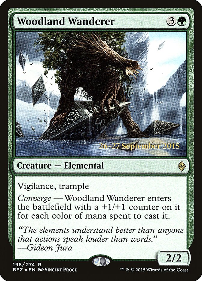 Woodland Wanderer [Battle for Zendikar Prerelease Promos] - Evolution TCG
