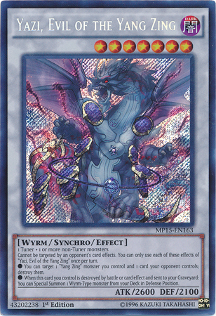 Yazi, Evil of the Yang Zing [MP15-EN163] Secret Rare - Evolution TCG