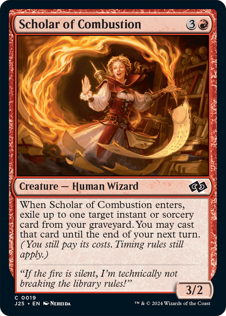 Scholar of Combustion [Foundations Jumpstart] - Evolution TCG