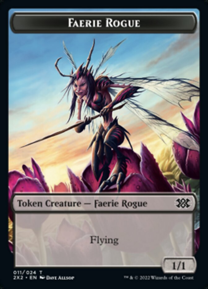 Faerie Rogue // Treasure Double-Sided Token [Double Masters 2022 Tokens] - Evolution TCG
