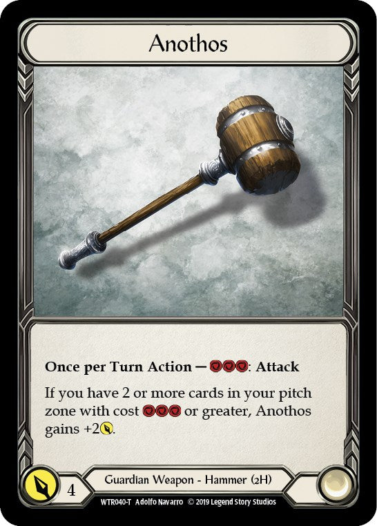 Anothos // Rhinar, Reckless Rampage [WTR040 // WTR001] (Welcome to Rathe Unlimited) - Evolution TCG
