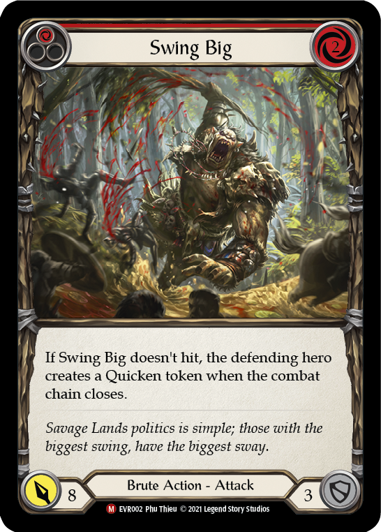 Swing Big [EVR002] (Everfest)  1st Edition Rainbow Foil - Evolution TCG
