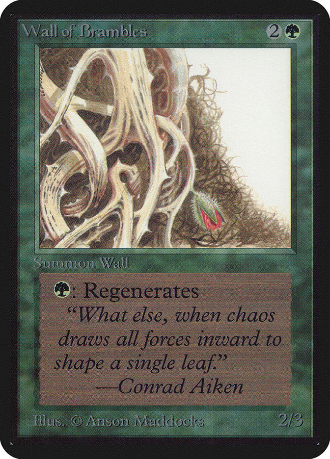 Wall of Brambles [Alpha Edition] - Evolution TCG