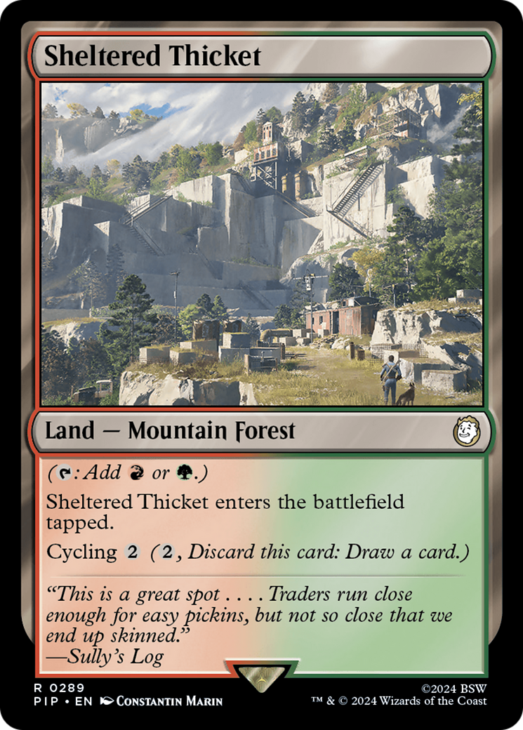 Sheltered Thicket [Fallout] - Evolution TCG
