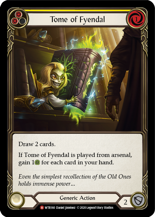Tome of Fyendal [U-WTR160] (Welcome to Rathe Unlimited)  Unlimited Rainbow Foil - Evolution TCG