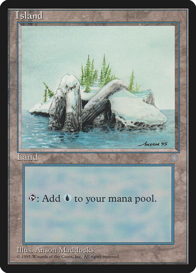 Island (Signature on Right) [Ice Age] - Evolution TCG