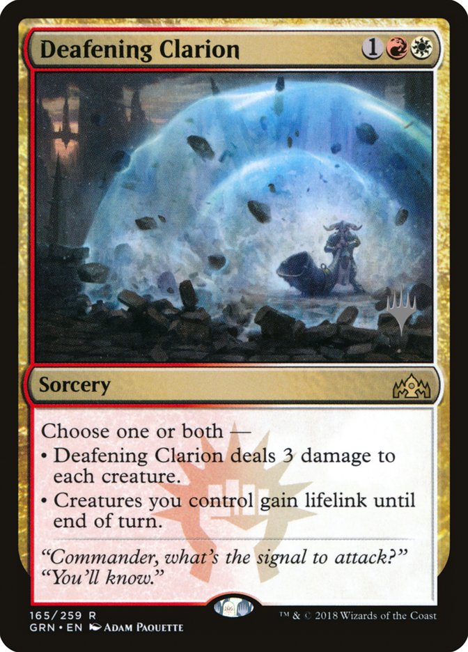 Deafening Clarion (Promo Pack) [Guilds of Ravnica Promos] - Evolution TCG