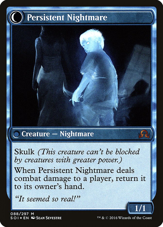 Startled Awake // Persistent Nightmare [Shadows over Innistrad Prerelease Promos] - Evolution TCG