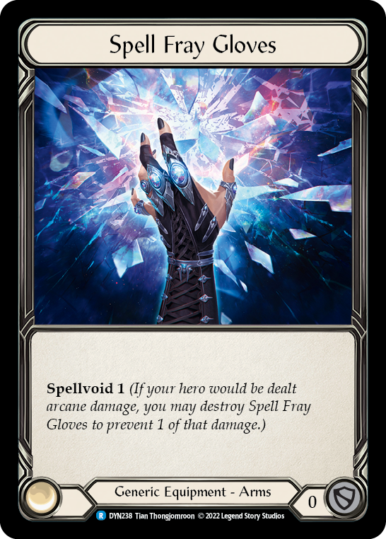 Spell Fray Gloves [DYN238] (Dynasty)  Cold Foil - Evolution TCG