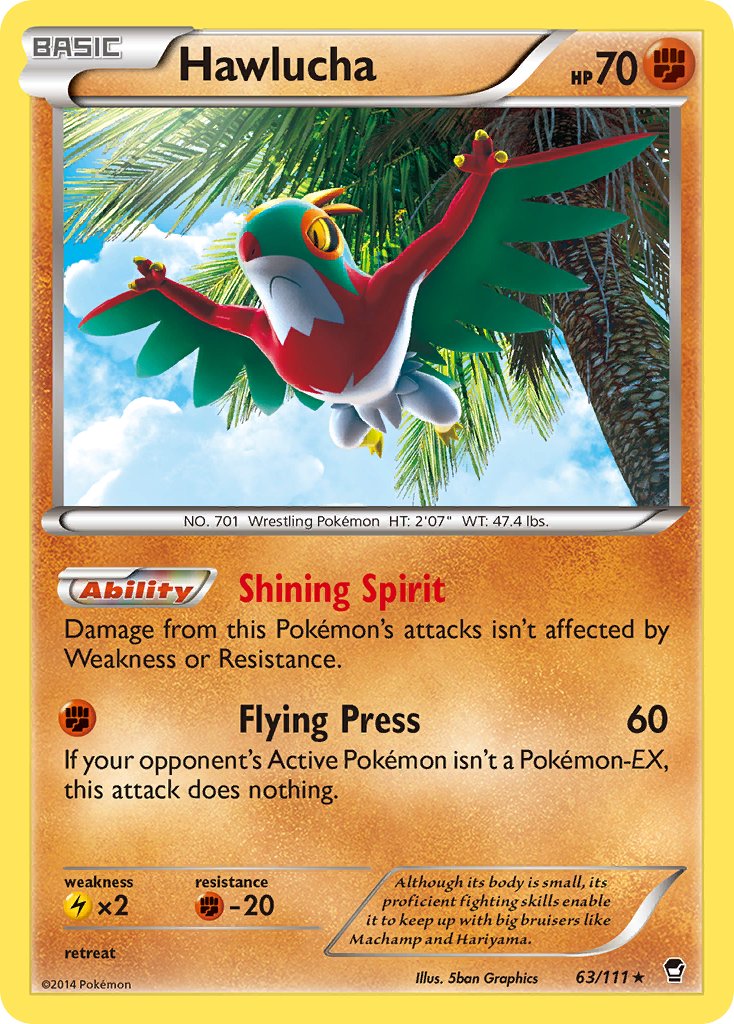 Hawlucha (63/111) (Cosmos Holo) (Blister Exclusive) [XY: Furious Fists] - Evolution TCG