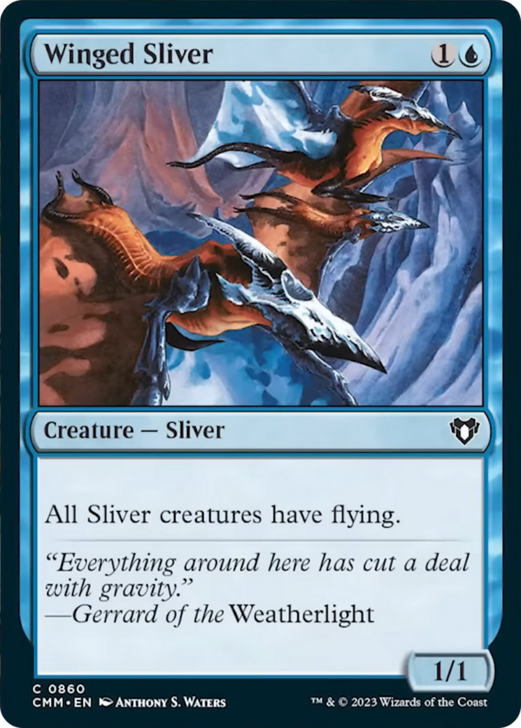 Winged Sliver [Commander Masters] - Evolution TCG