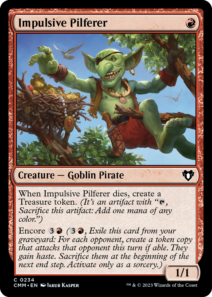 Impulsive Pilferer [Commander Masters] - Evolution TCG