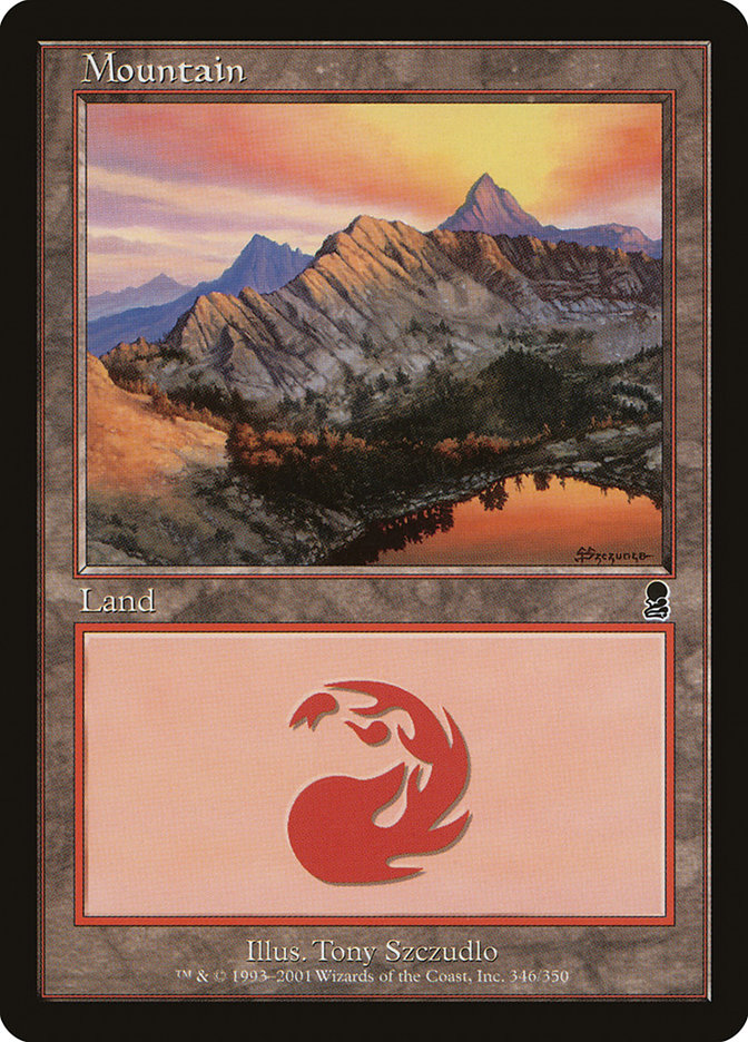 Mountain (346) [Odyssey] - Evolution TCG