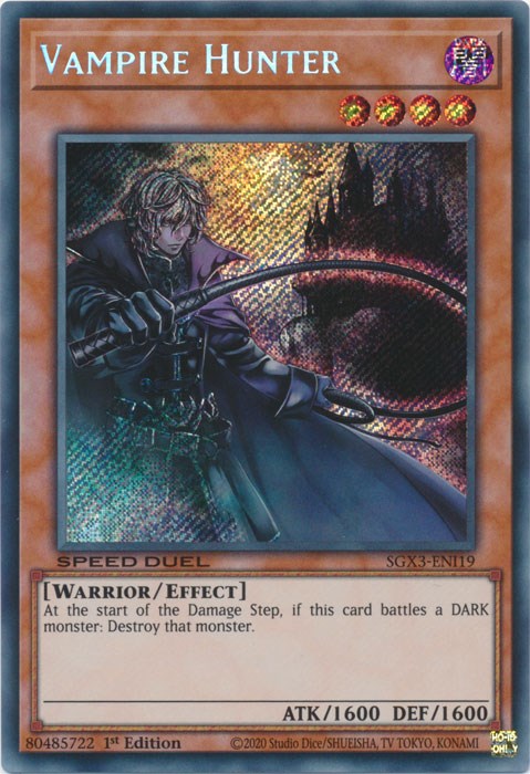 Vampire Hunter [SGX3-ENI19] Secret Rare - Evolution TCG
