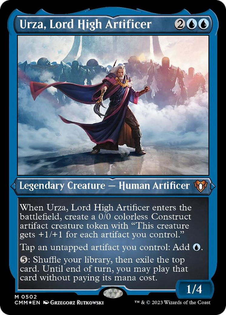 Urza, Lord High Artificer (Foil Etched) [Commander Masters] - Evolution TCG