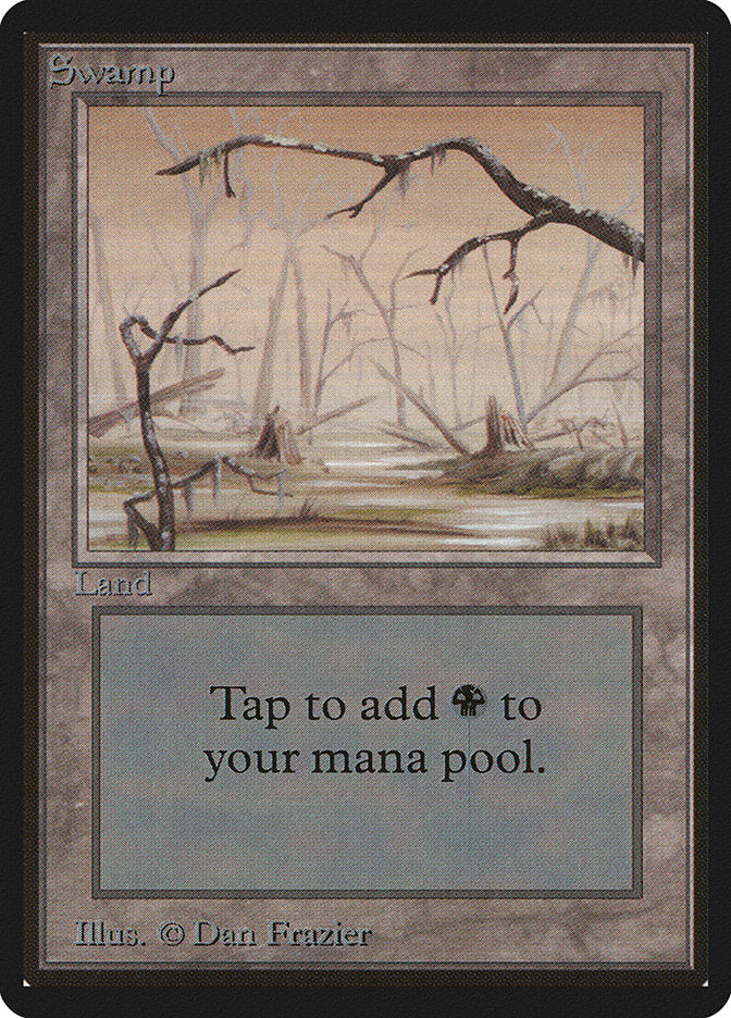Swamp (295) [Beta Edition] - Evolution TCG