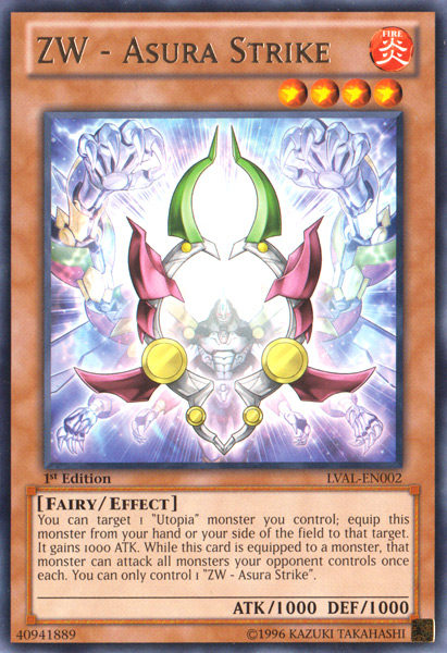 ZW - Asura Strike [LVAL-EN002] Rare - Evolution TCG