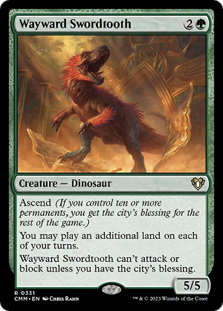 Wayward Swordtooth [Commander Masters] - Evolution TCG