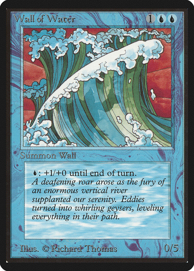 Wall of Water [Beta Edition] - Evolution TCG