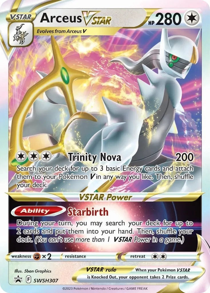Arceus VSTAR (SWSH307) [Sword & Shield: Black Star Promos] - Evolution TCG