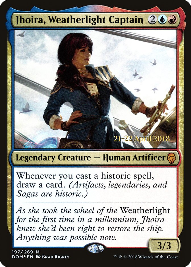 Jhoira, Weatherlight Captain [Dominaria Prerelease Promos] - Evolution TCG