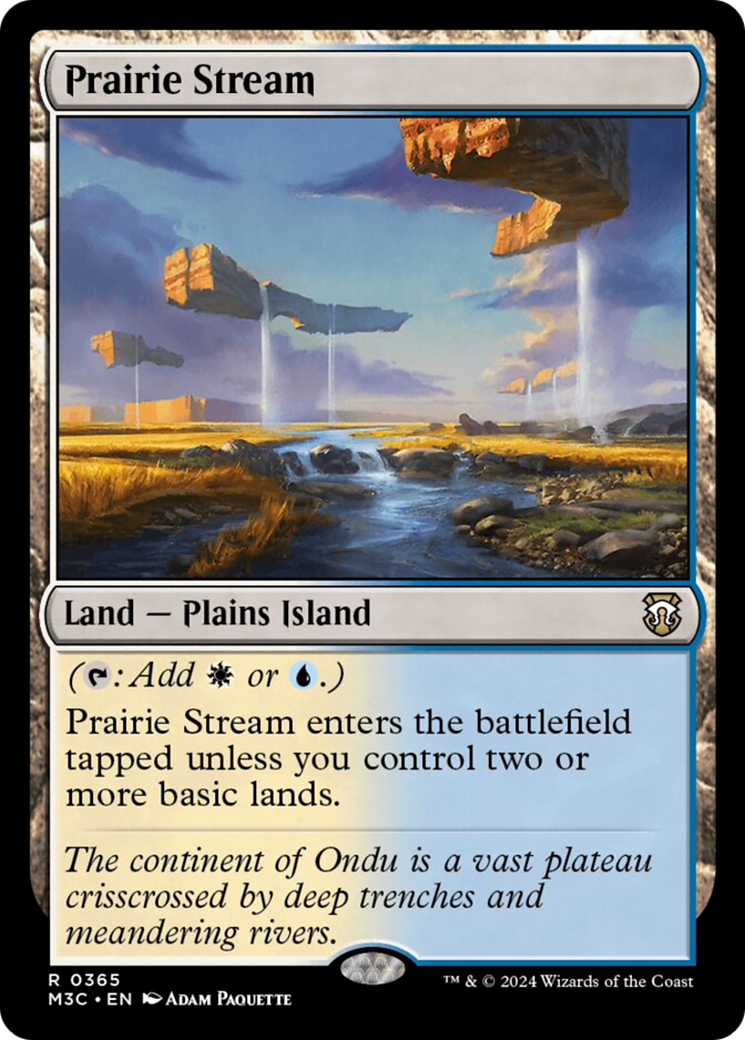 Prairie Stream (Ripple Foil) [Modern Horizons 3 Commander] - Evolution TCG