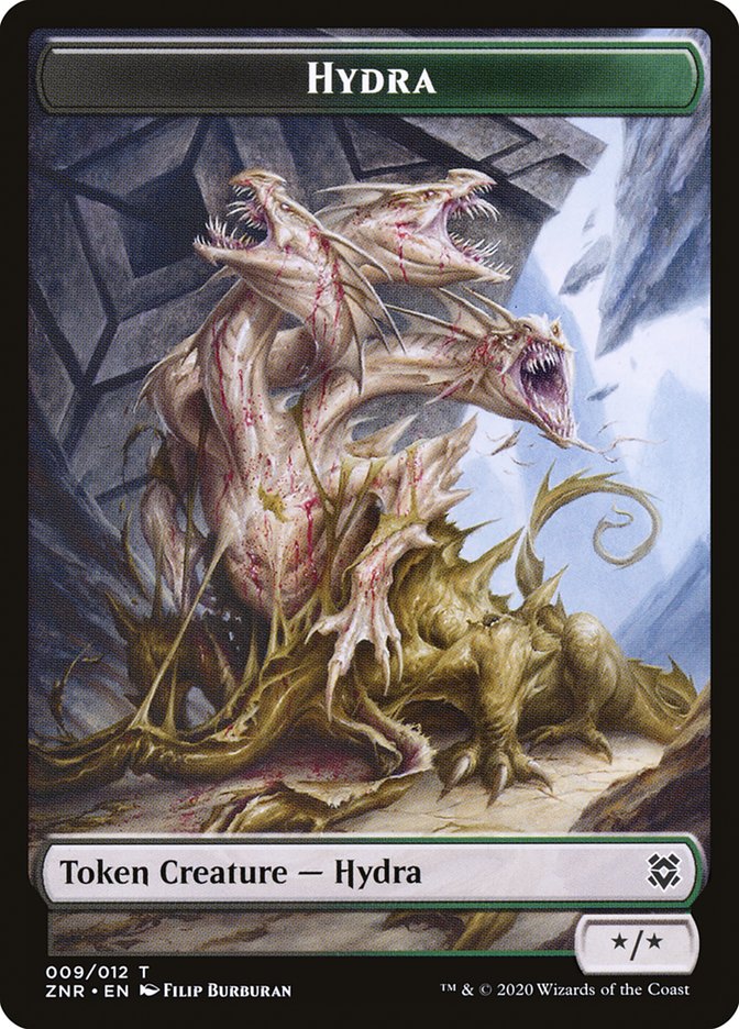 Drake // Hydra Double-Sided Token [Zendikar Rising Tokens] - Evolution TCG