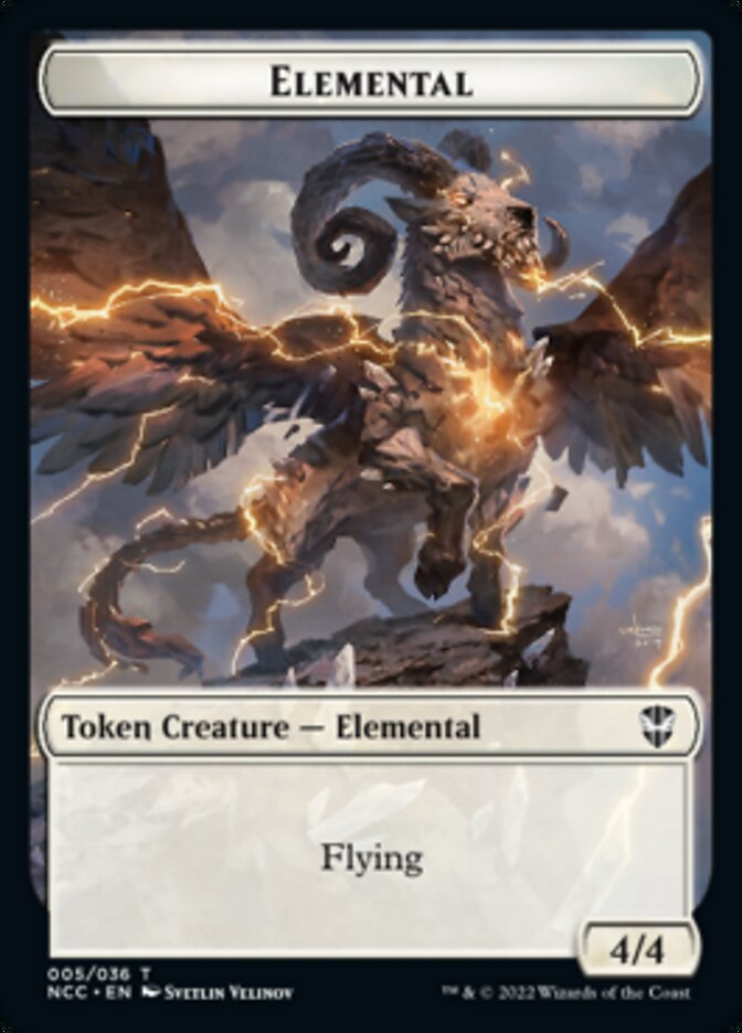 Clue // Elemental (005) Double-Sided Token [Streets of New Capenna Commander Tokens] - Evolution TCG