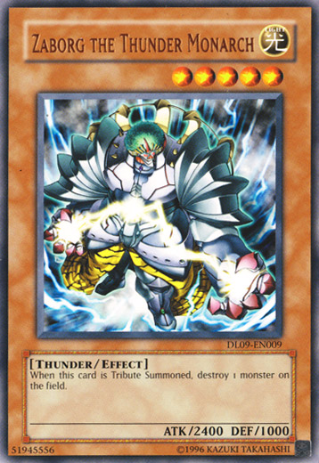 Zaborg the Thunder Monarch (Bronze) [DL09-EN009] Rare - Evolution TCG