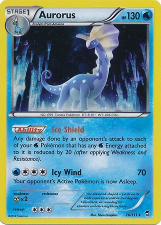 Aurorus (26/111) (Cosmos Holo) [XY: Furious Fists] - Evolution TCG