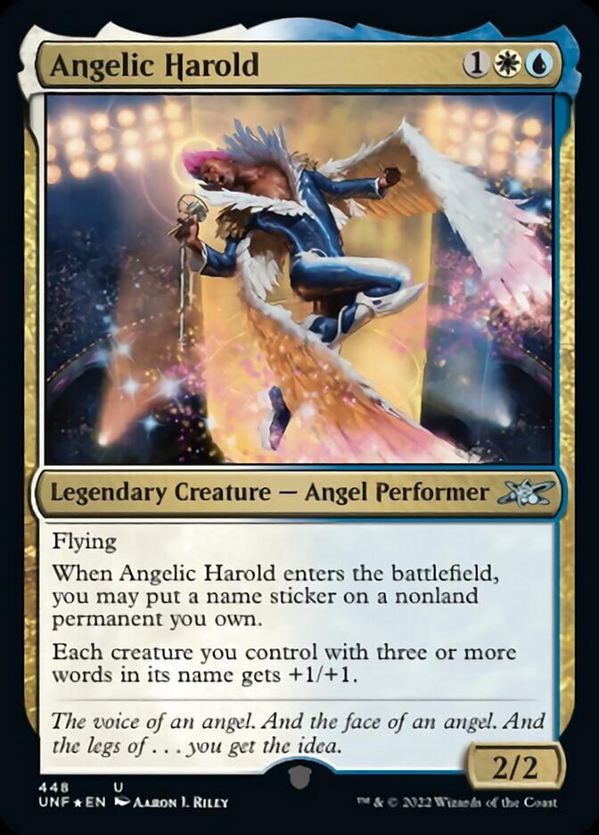 Angelic Harold (Galaxy Foil) [Unfinity] - Evolution TCG