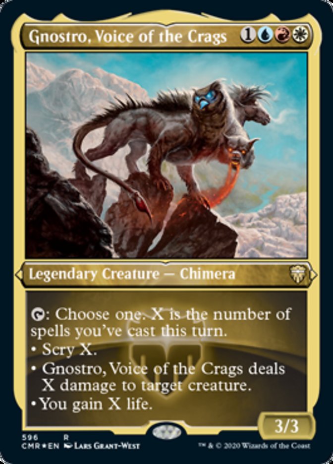 Gnostro, Voice of the Crags (Etched) [Commander Legends] - Evolution TCG