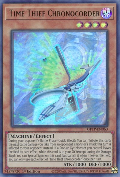 Time Thief Chronocorder [GFTP-EN063] Ultra Rare - Evolution TCG