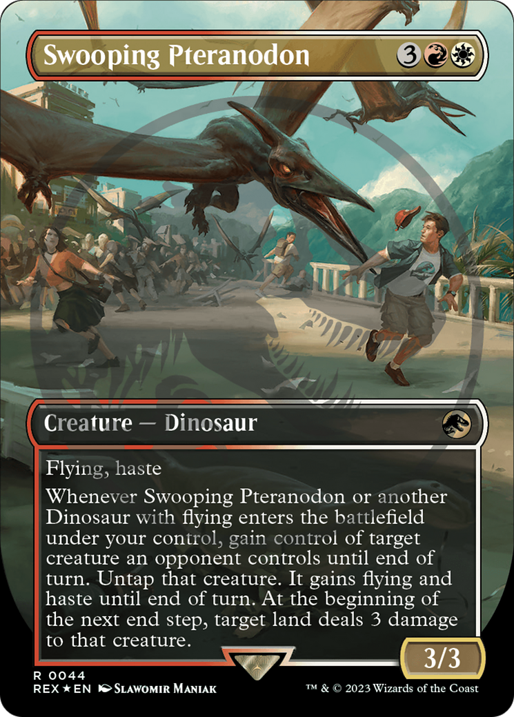 Swooping Pteranodon (Emblem) (Borderless) [Jurassic World Collection Tokens] - Evolution TCG