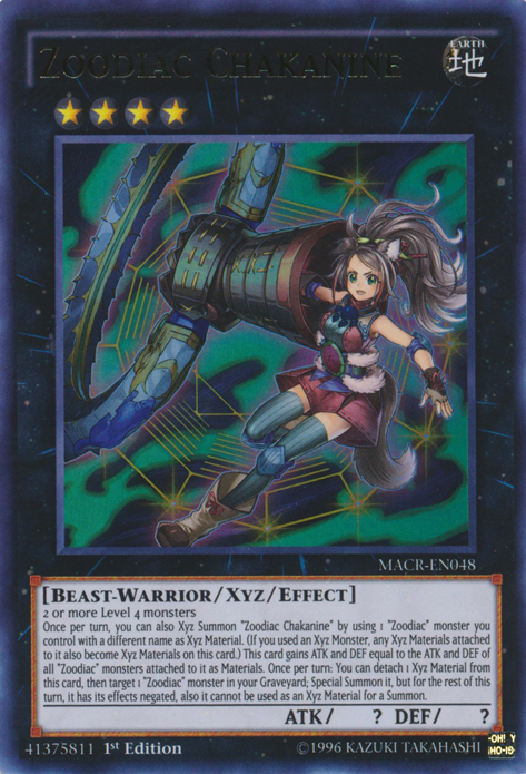 Zoodiac Chakanine [MACR-EN048] Ultra Rare - Evolution TCG