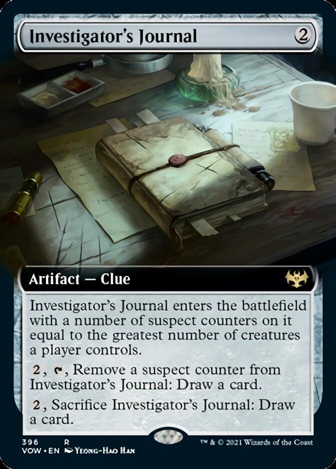 Investigator's Journal (Extended Art) [Innistrad: Crimson Vow] - Evolution TCG