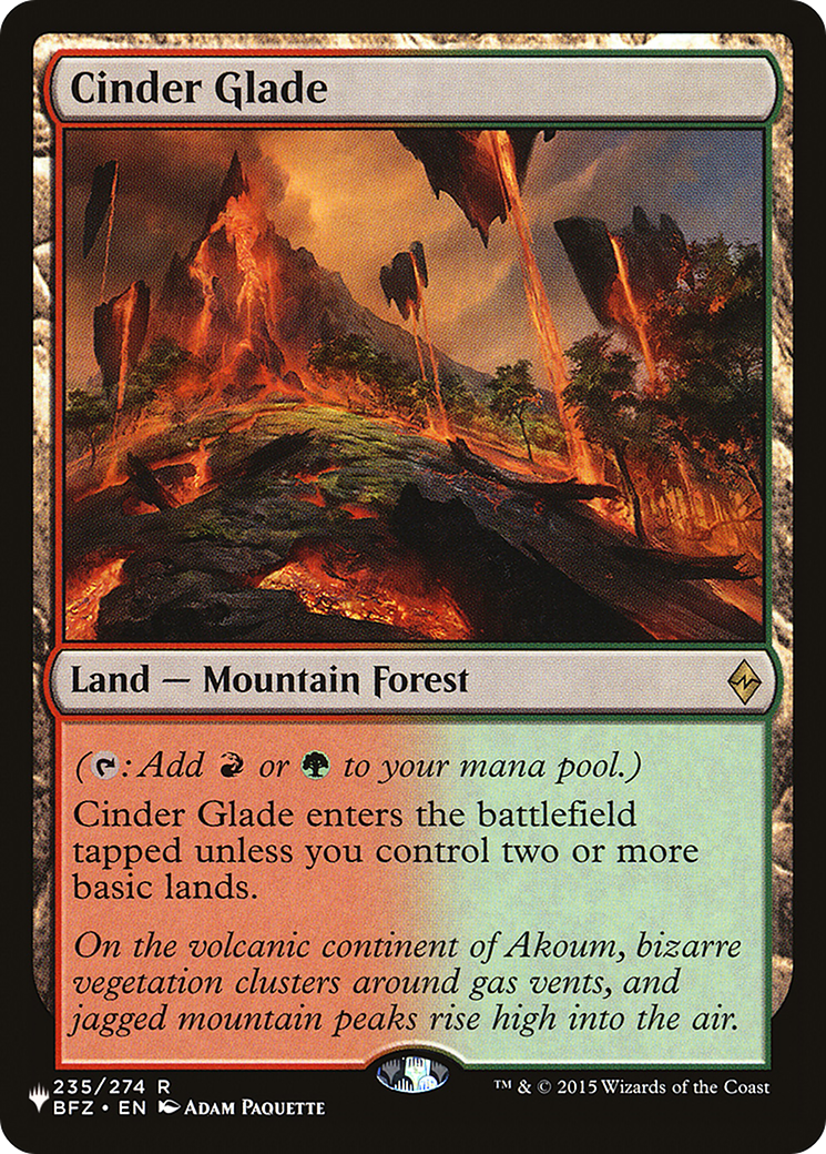 Cinder Glade [The List] - Evolution TCG