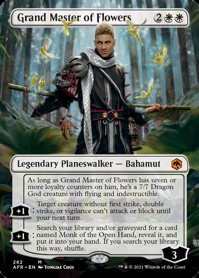 Grand Master of Flowers (Borderless) [Dungeons & Dragons: Adventures in the Forgotten Realms] - Evolution TCG