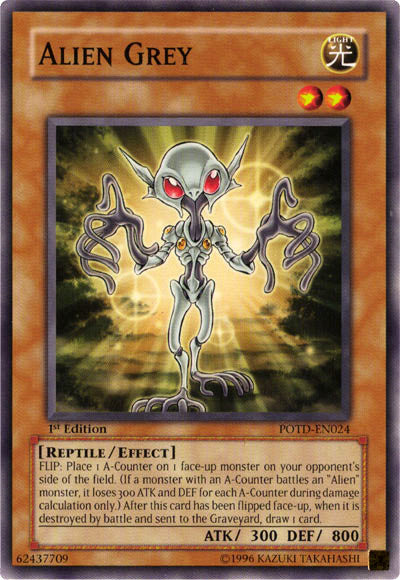 Alien Grey [POTD-EN024] Common - Evolution TCG