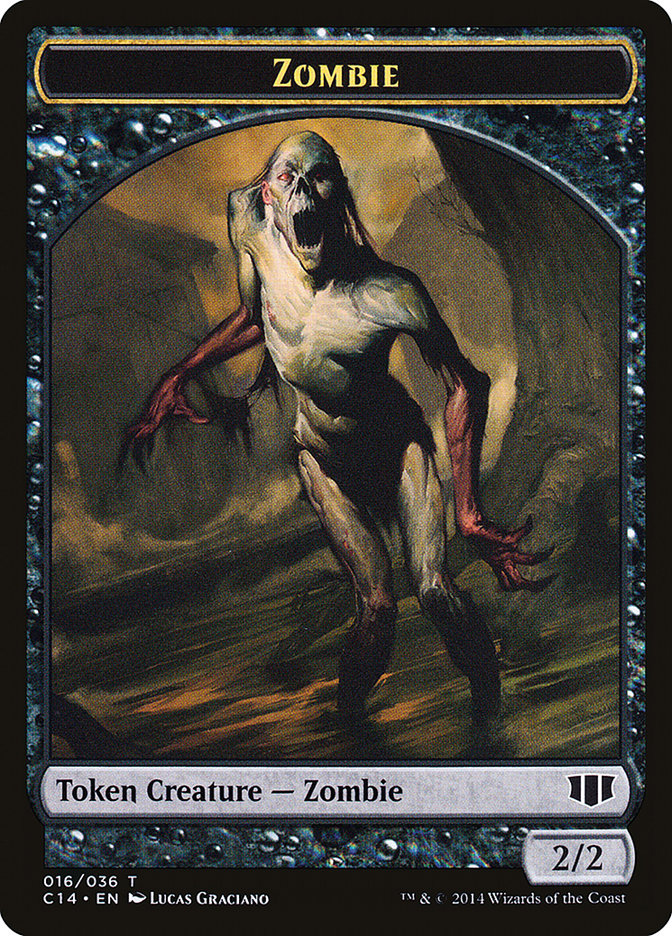 Demon (013/036) // Zombie (016/036) Double-Sided Token [Commander 2014 Tokens] - Evolution TCG