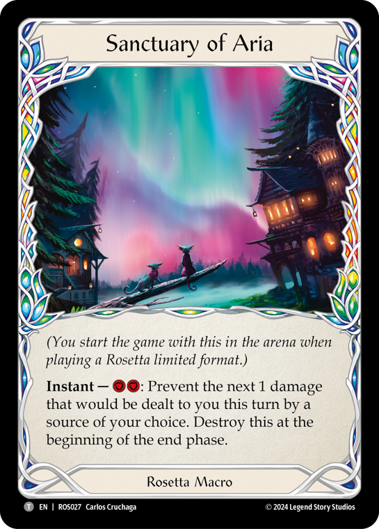 Sanctuary of Aria [ROS027] (Rosetta) - Evolution TCG