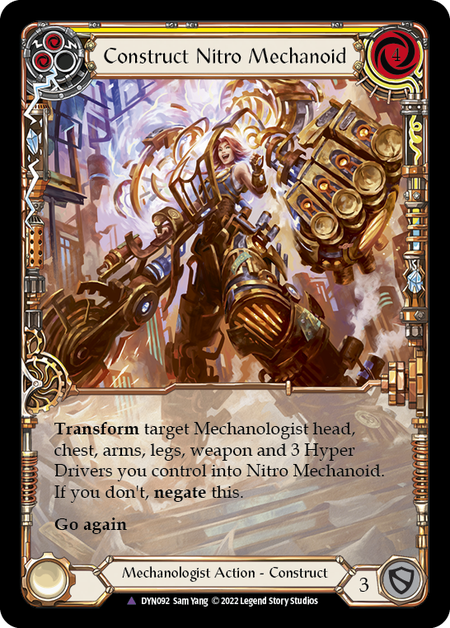 Construct Nitro Mechanoid // Nitro Mechanoid (Marvel) [DYN092] (Dynasty)  Cold Foil - Evolution TCG