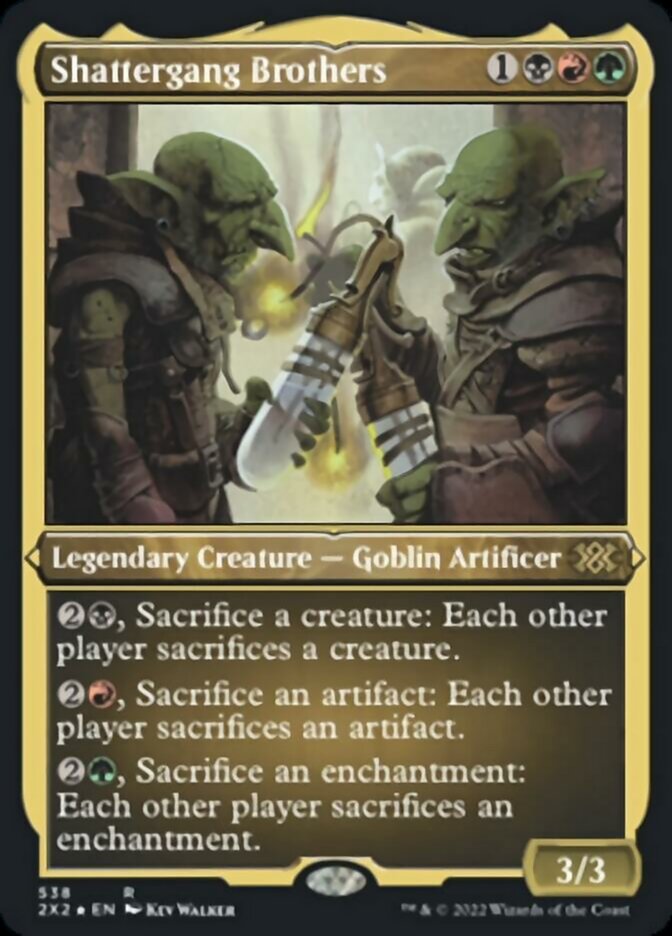 Shattergang Brothers (Foil Etched) [Double Masters 2022] - Evolution TCG