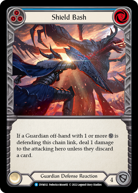 Shield Bash (Blue) [DYN032] (Dynasty) - Evolution TCG