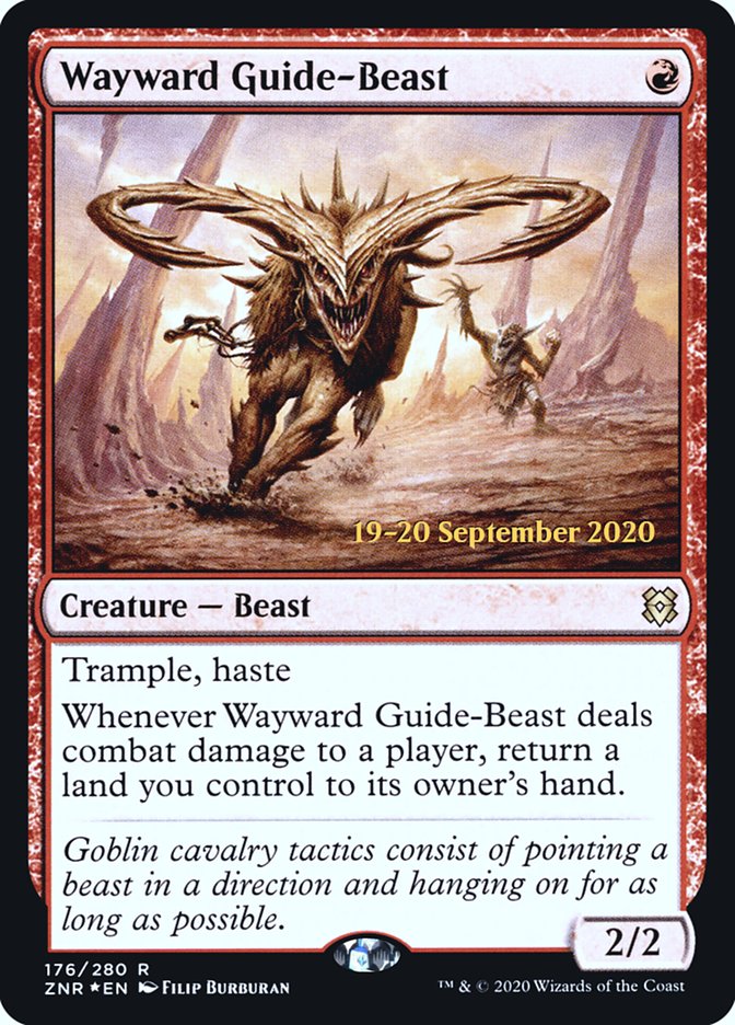 Wayward Guide-Beast [Zendikar Rising Prerelease Promos] - Evolution TCG