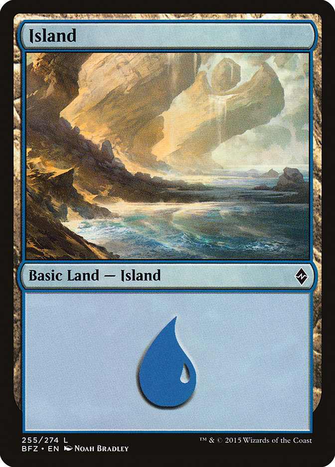 Island (255) [Battle for Zendikar] - Evolution TCG