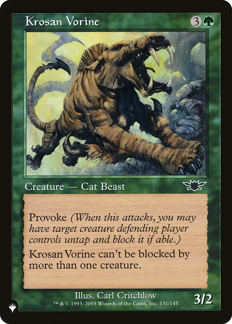 Krosan Vorine [The List] - Evolution TCG