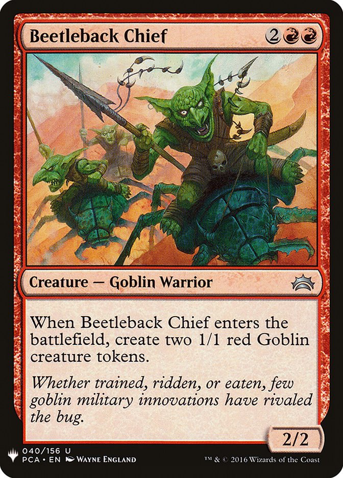 Beetleback Chief [Mystery Booster] - Evolution TCG