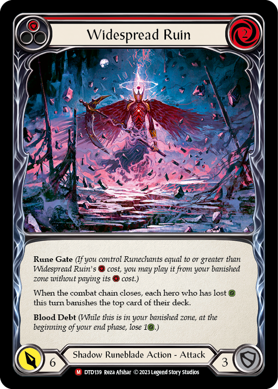 Widespread Ruin [DTD139] (Dusk Till Dawn)  Rainbow Foil - Evolution TCG