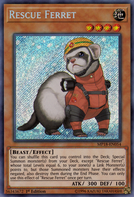 Rescue Ferret [MP18-EN054] Secret Rare - Evolution TCG